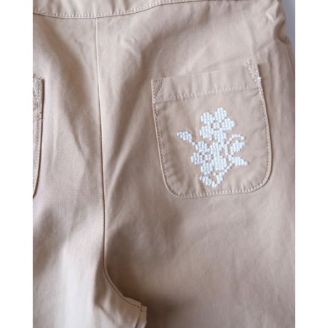 50%OFF 18Mラスト1点 Gingersnaps  BABY GIRLS MADIE JUMPSUIT WITH EMBROIDERY ON POCKETS