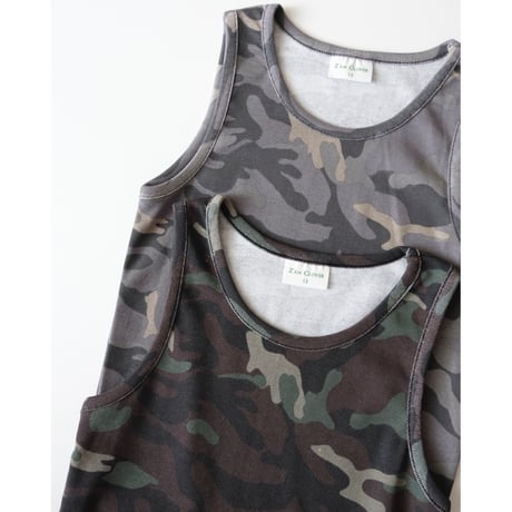 50%OFF 15(140-150cm)ラスト1点 CAMO TANK KHAKI
