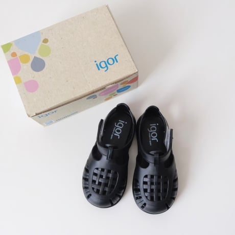 igor TOBBY SOLID NEGRO S10271(19(11cm)～28(17cm)）