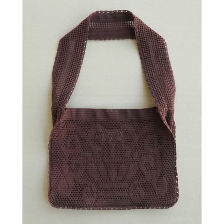 Nananita FOUNTAIN CROCHET BAG - WOOD