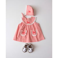 30%OFF 12Mサイズラスト1点 hello Simone Scarlett baby dress Emberglow