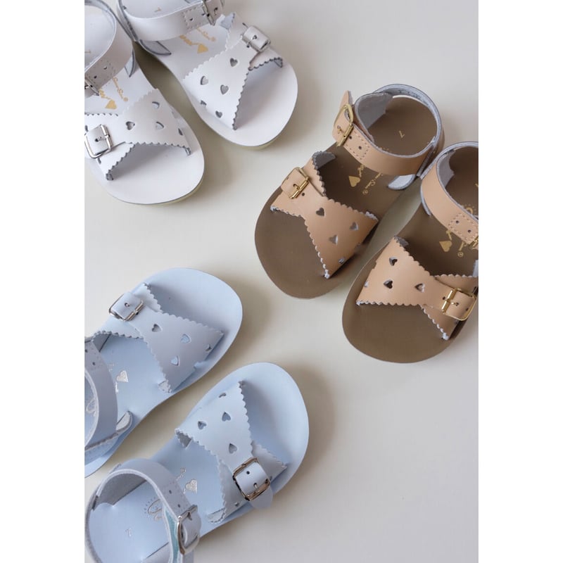 Salt-Water SANDALS SWEETHEART White(CH6(14cm)～Y