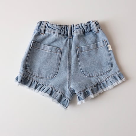 Tocoto Vintage GIRL'S BLUE DENIM SHORTS BLUE
