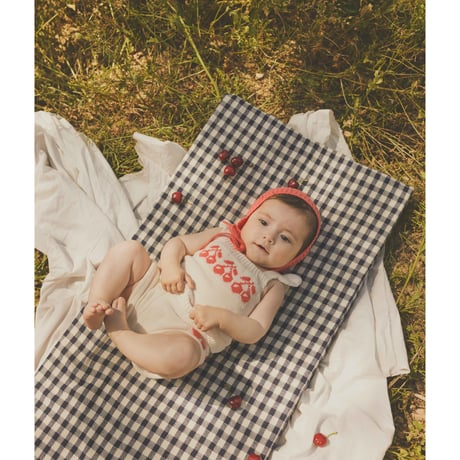 70%OFF Tocoto Vintage CHERRIES JACQUARD KNIT TOP OFF WHITE(9M,18M,2Y)