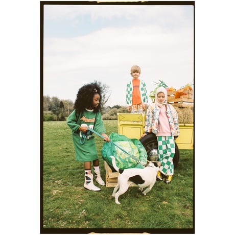 70%OFF 2yラスト1点 MAISON MANGOSTAN MANGOSTAN TEAM DRESS GREEN