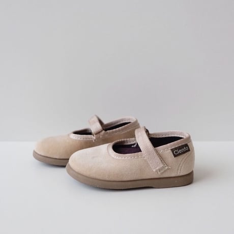 Cienta VELOUR VELCRO ONE STRAP SHOES crudo / velour 400(20(12cm)21(12.5cm))
