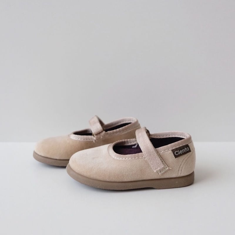 Cienta VELOUR VELCRO ONESTRAPBALLETSHOES