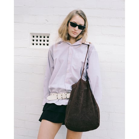 Nananita ROSE CROCHET BAG - WOOD
