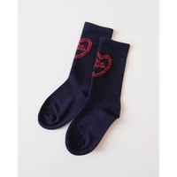 50%OFF MAISON MANGOSTAN I LOVE SOCK NAVY(25-27)