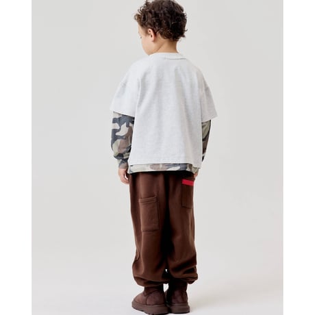 EXTRA-EXTRA EXTRA DOUBLE TEE - MARLE/CAMO(2-3Y,8-9Y)