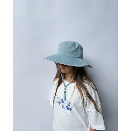 Twin Collective Cowboy Bucket Hat(Light Brown/Denim Blue)