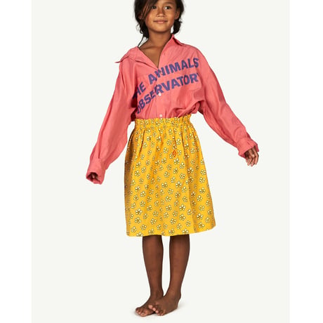 70%OFF THE ANIMALS OBSERVATORY Yellow Flowers Kitten Skirt(4Y,12Y)