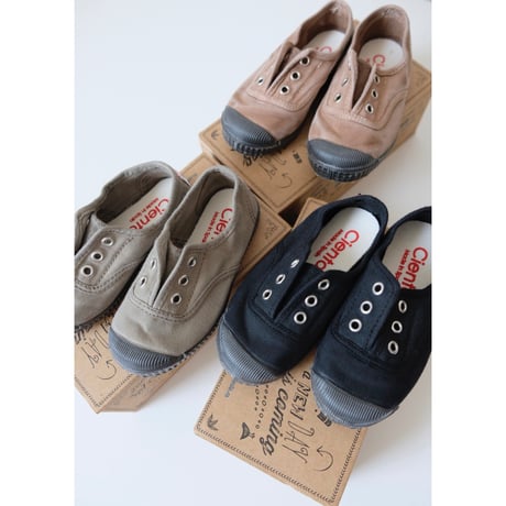 Cienta DECK SHOES beige/ムラ染め N70777(26(16cm),29(18cm)～31(19cm),33(20.5cm)～36(22.5cm))