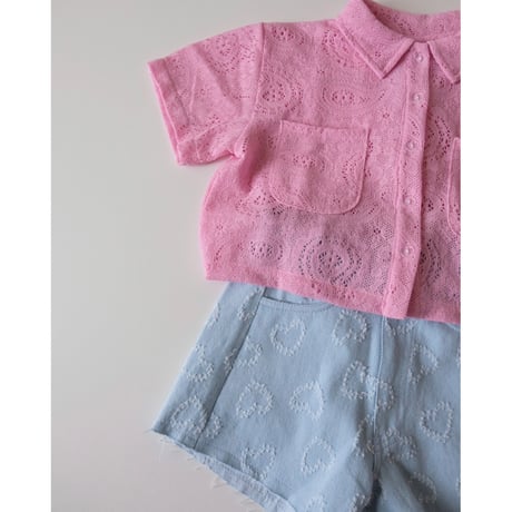 70%OFF 104-110ラスト1点 COS I SAID SO LACE CROCHET SHIRT