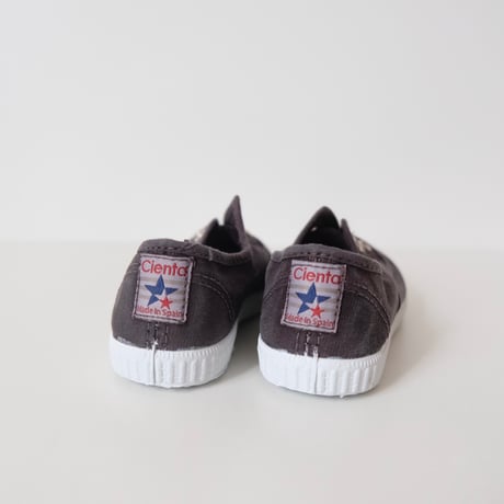 Cienta DECK SHOES black/ムラ染め 70(21(12.5cm)～35(22cm))