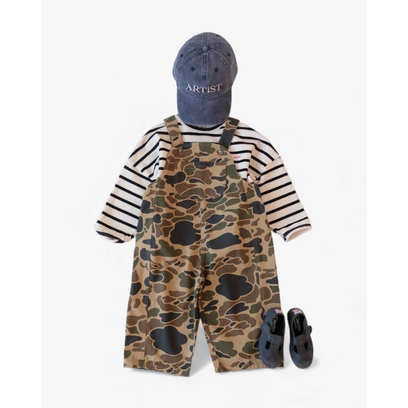【新品未使用】ZIGGY ZAZA 2-3y ZIGGY ZAZA cassius overalls camo(18-24M,2-3Y) |