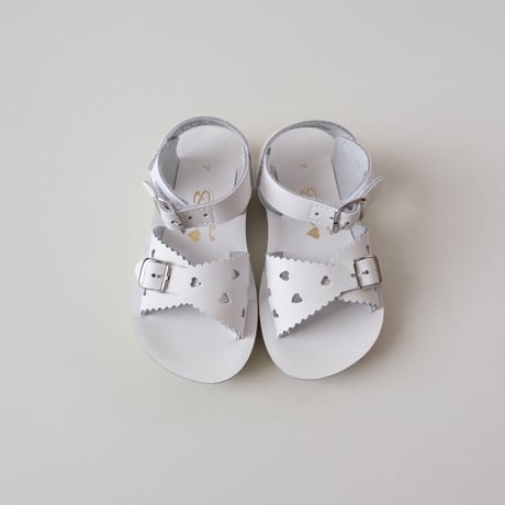 Salt-Water SANDALS SWEETHEART White(CH6(14cm)～YTH2(21.5cm))