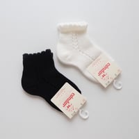 70%FF Condor Side openwork perle short socks(全2色/000(7-8cm)～2(11.5-13cm))