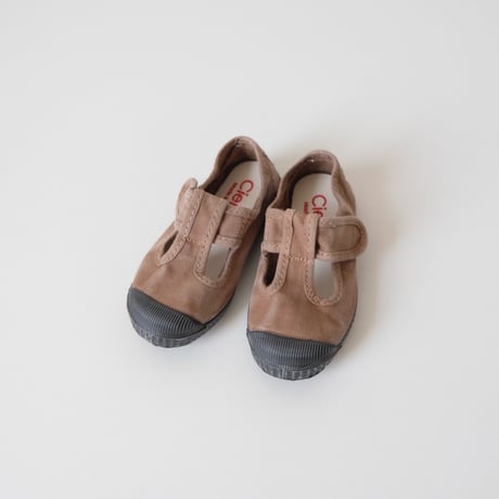 Cienta T STRAP SHOES beige/ムラ染め N77777(21(12.5cm)～23(14cm),26(16cm),29(18cm)～34 (21cm))