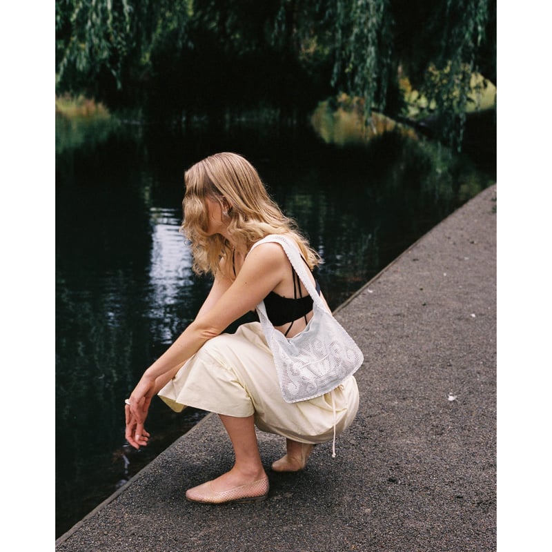 Nananita FOUNTAIN CROCHET BAG - DOVE | UNO babe