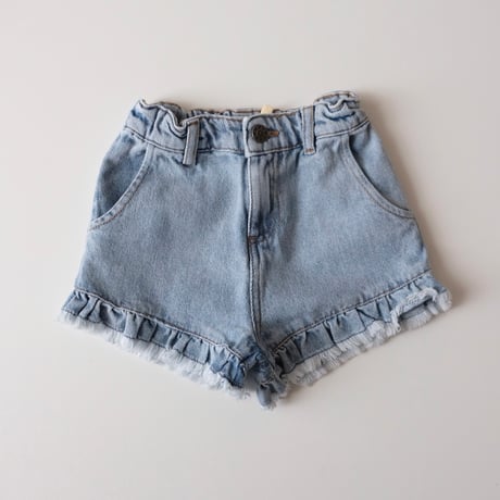 Tocoto Vintage GIRL'S BLUE DENIM SHORTS BLUE