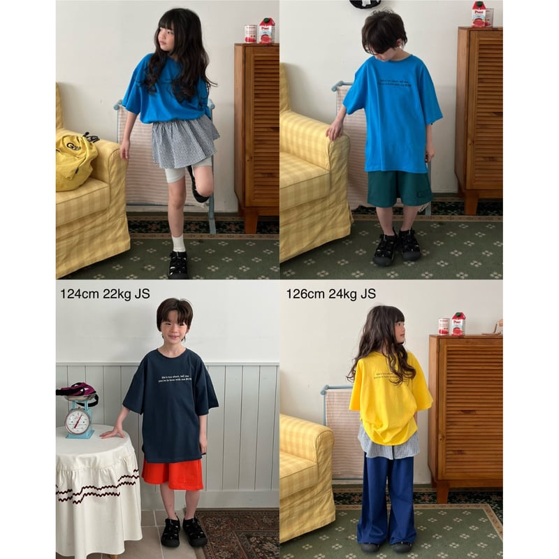 NOW TEE(全3色/JS(120-130cm)JM(130-140cm)JL(140-15