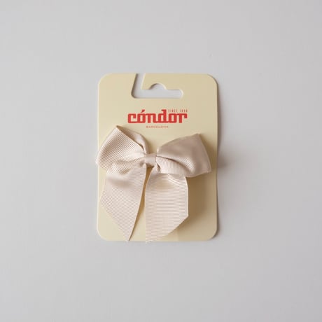Condor Hair Clip with grossgrain bow(全4色)