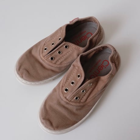 Cienta DECK SHOES beige/ムラ染め 86777(29(18cm)～36(22.5cm))