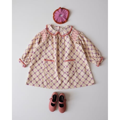 50%OFF 6Yラスト1点 hello Simone Martha dress Floral check