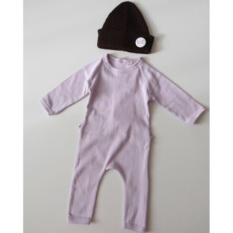 SUMMER & STORM BACK-SNAP ROMPER LILAC