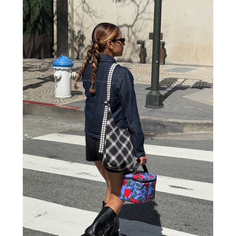 ラスト1点 BAGGU Small Nylon Sling Mixed Plaid | UNO