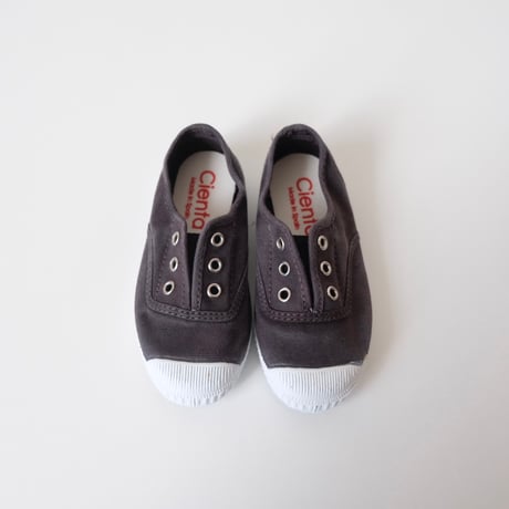Cienta DECK SHOES black/ムラ染め 70(21(12.5cm)～35(22cm))