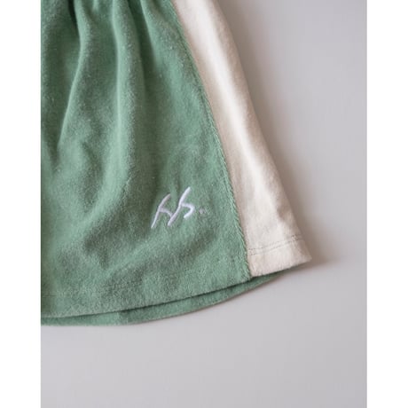 SUMMER & STORM TERRY PANEL SHORT - GREEN