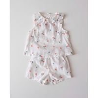 50%OFF Gingersnaps BABY GIRLS MELANIE CROSS-STITCHED SHORTS SET(18M,2Y)