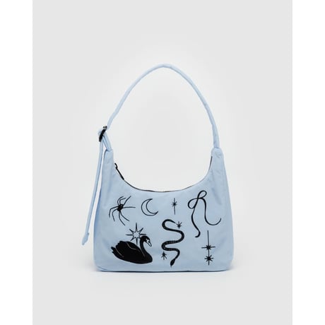ラスト1点 BAGGU Mini Nylon Shoulder Bag Embroidered Ballet Icons