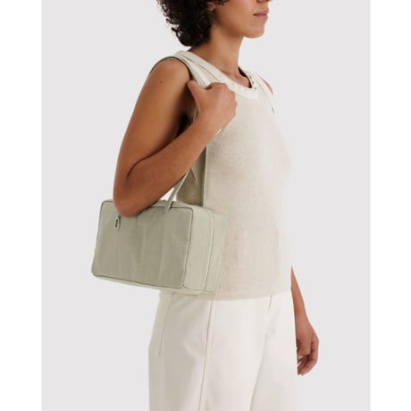 BAGGU Nylon Bowler Bag Celadon