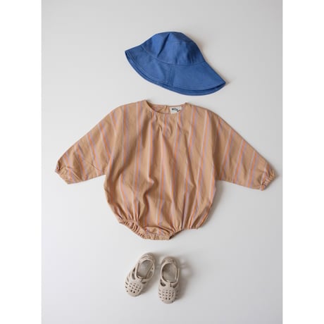 70%OFF KOTER FRANKIE RIVER WOVEN ROMPER Beige stripe(18-24m,2-3y)