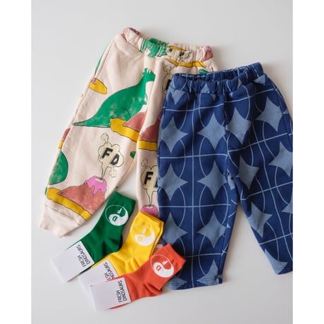 50%OFF FRESH DINOSAURS FD YING/YANG YELLOW SOCKS(2Y,10Y,12Y)