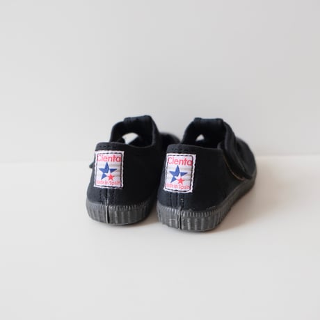 Cienta T STRAP SHOES black/dyed N77997(21(12.5cm)～34(21cm))