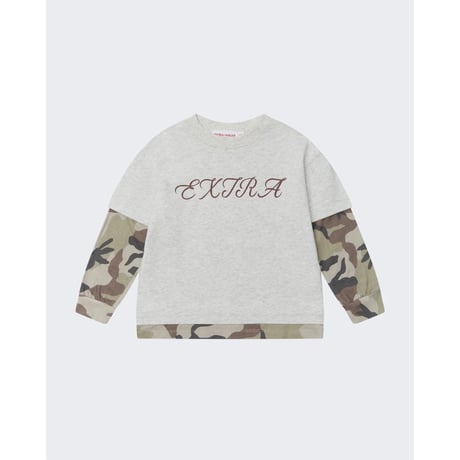 EXTRA-EXTRA EXTRA DOUBLE TEE - MARLE/CAMO(2-3Y,8-9Y)