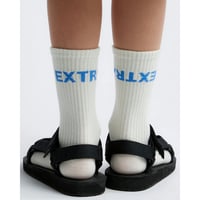 50%OFF EXTRA-EXTRA Logo Socks Cream(Kids S,Kids M)