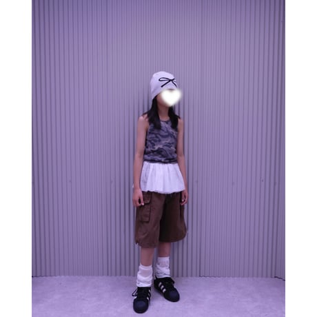 50%OFF 15(140-150cm)ラスト1点 CAMO TANK KHAKI