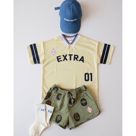 30%OFF 6-7Yラスト1点 EXTRA-EXTRA Extra Football Jersey Lemon