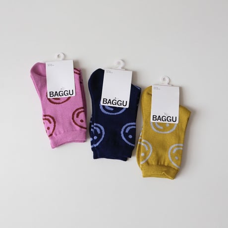 30%OFF BAGGU Crew Sock Ochre Happy