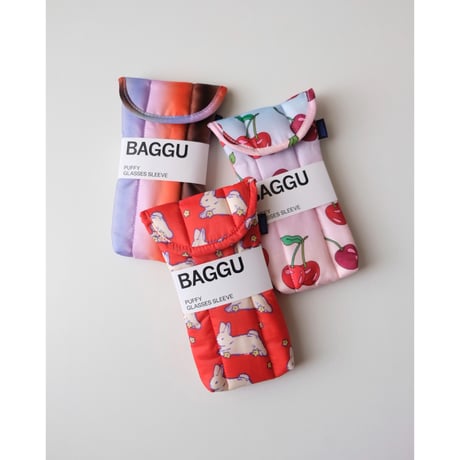 ラスト1点 BAGGU Puffy Glasses Sleeve Cherries