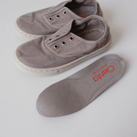 Cienta DECK SHOES gris claro/ムラ染め 86777(29(18cm)～36(22.5cm))