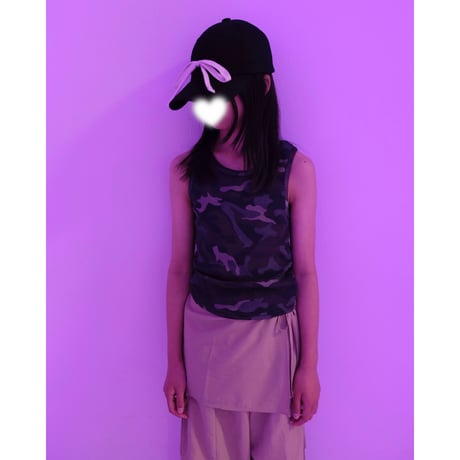 50%OFF 15(140-150cm)ラスト1点 CAMO TANK KHAKI