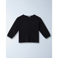 ZIGGY ZAZA alba long sleeve henley | charcoal(2-3Y,3-4Y,4-5Y)