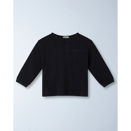 ZIGGY ZAZA alba long sleeve henley | charcoal(2-3Y,3-4Y,4-5Y)