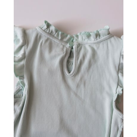 BABY GIRLS MAYA SMOCKED RIBBED TOP